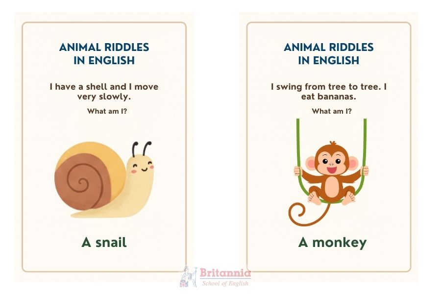 adivinanzas en inglés para niños de animales